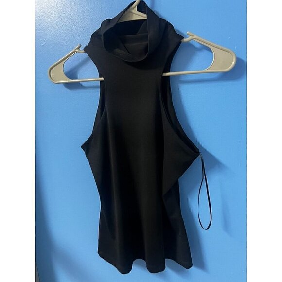 Susan Monaco Black Sleeveless Turtle Neck, Layering, Work Attire, Casual Top, S - Picture 2 of 5